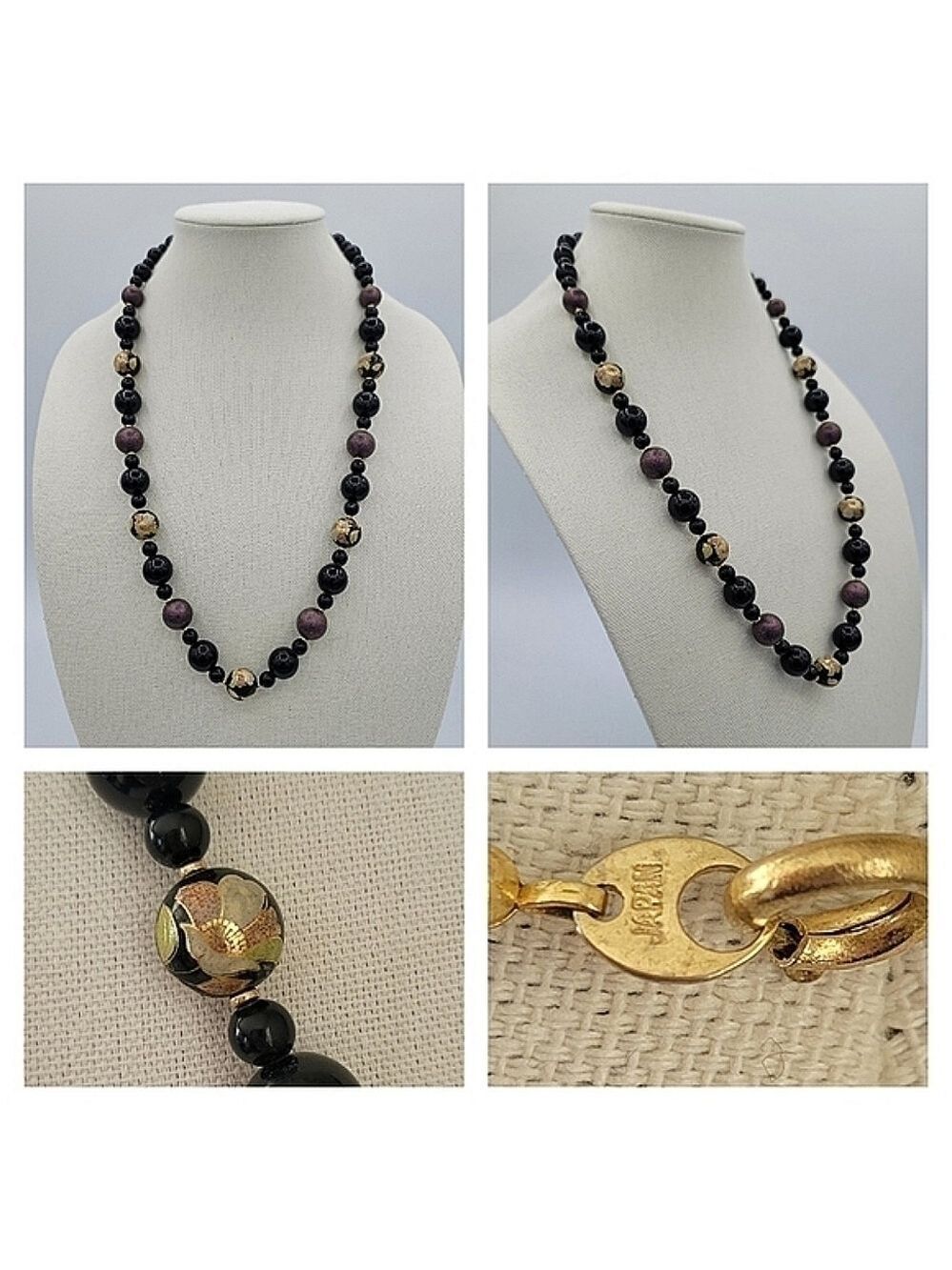 Vintage Necklace Handpainted Japan #581